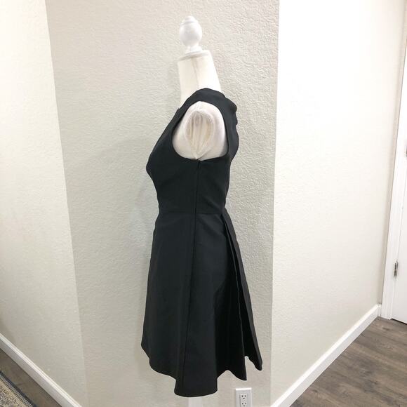 Coast Couture Open Back Bustle Fit and Flare LBD Black Dress - Picture 3 of 11